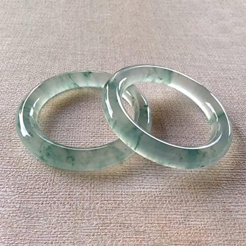 天然半透明カラー翡翠バングル2個、レディース半透明カラーボトム